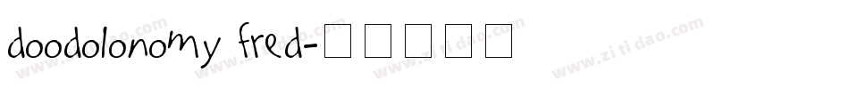Doodolonomy Fred字体转换